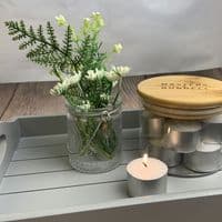 Glass Storage Jars - Candle & Matchstick Set